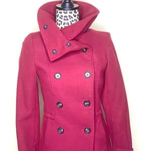 H&M burgundy Coat